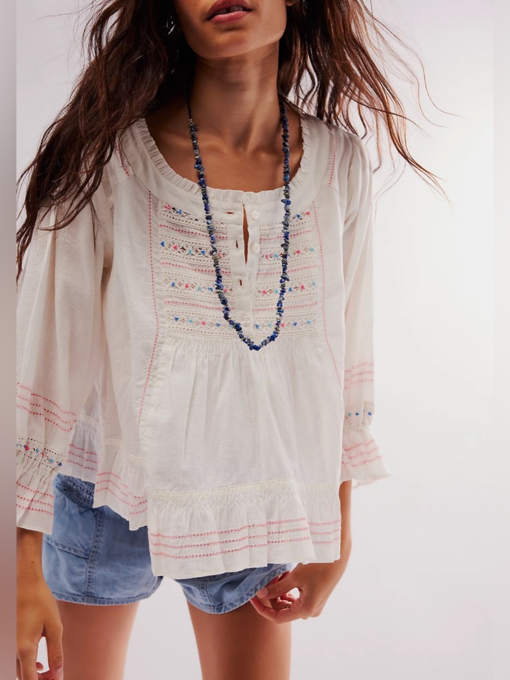 NWT Free People Ready For You Blouse